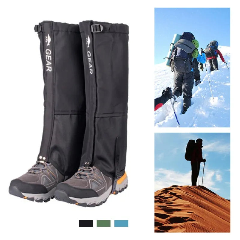 Outdoor Skiing Camping Hiking Climbing Waterproof Snow Legging Gaiters Windproof Teekking Skiing Desert Snow Boots Shoes Covers